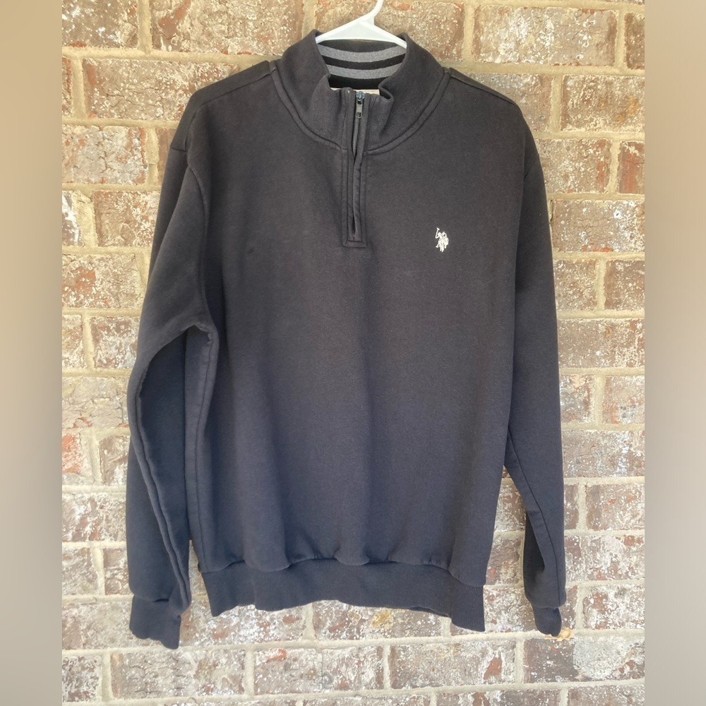 Black Jacket US Polo Association Vintage Size Large